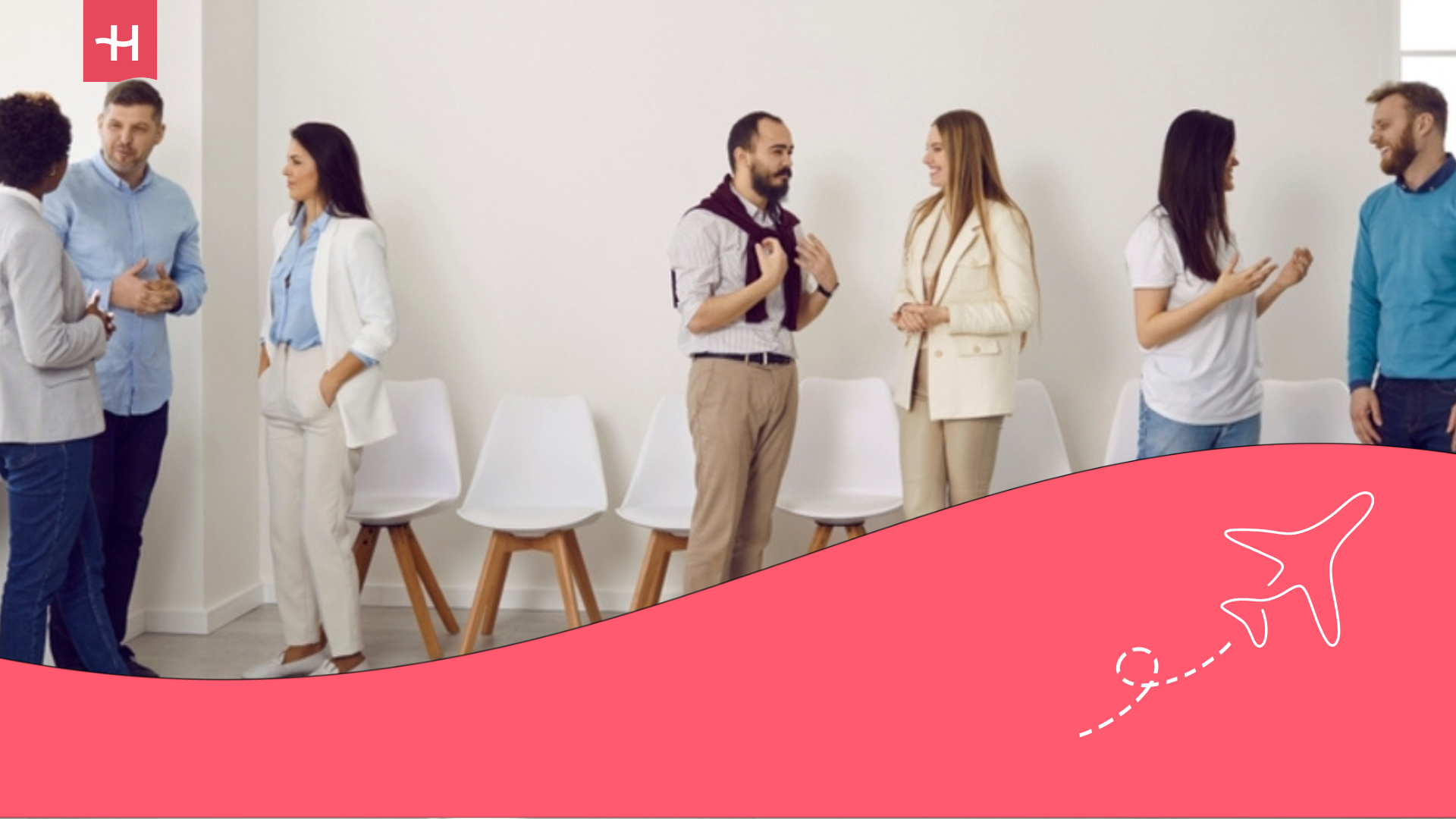 young digital nomads at a networking event