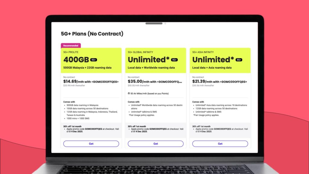 GOMO Australia roaming