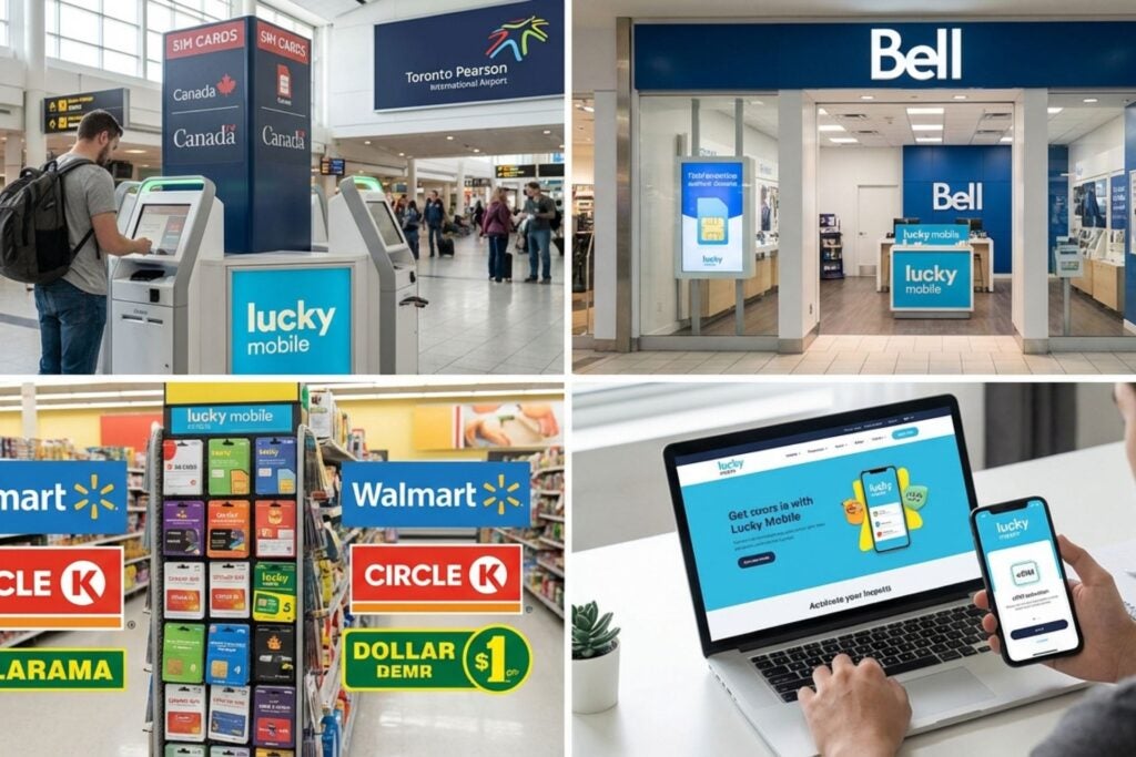 Where to buy Bell tourist SIM for Canada