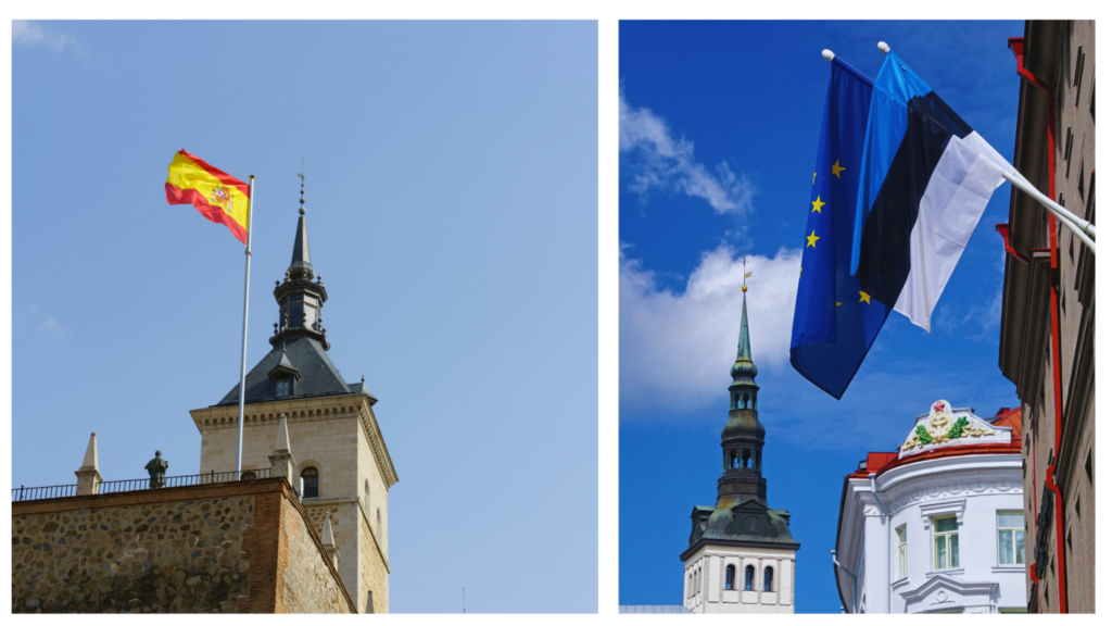 taxes in estonia vs spain