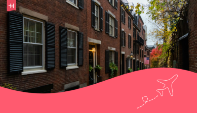 Boston street with the best co-living spaces in Boston