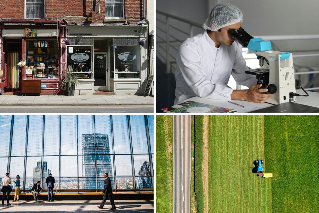 Different types of foreign businesses in England @pexels.