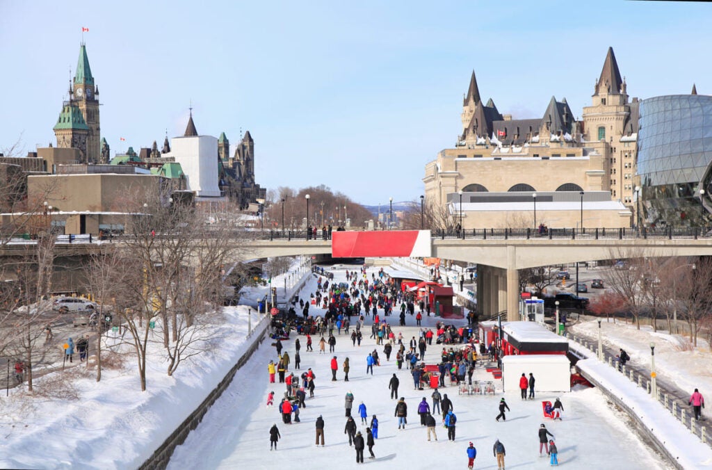 best places to visit in canada for christmas, ottawa
