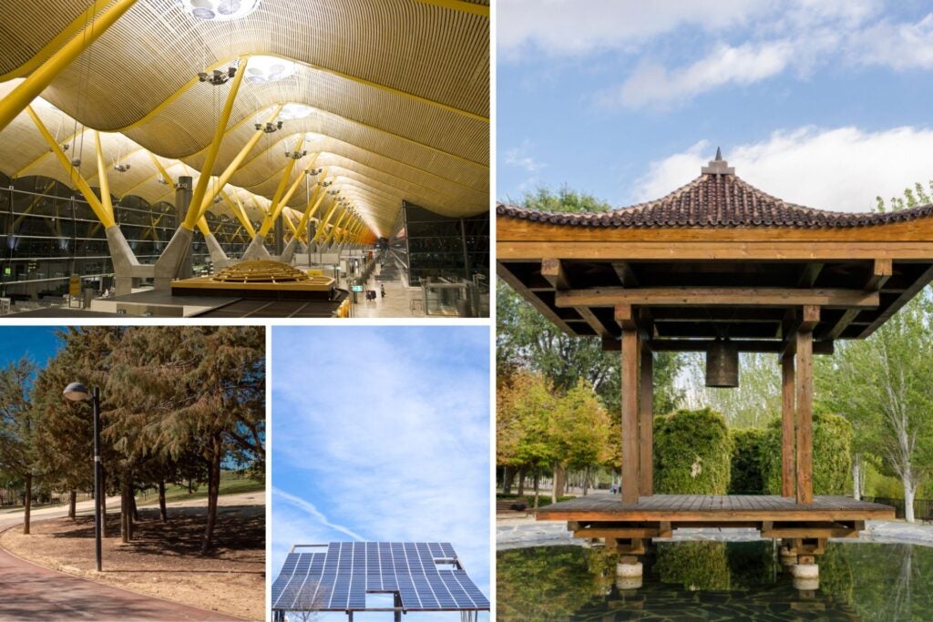 Barajas Airport, Alcobendas park, and technological park.
