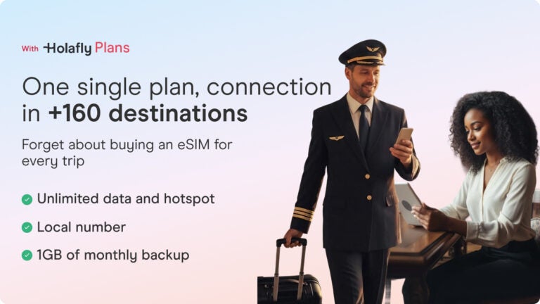 Holafly subscription plans got you covered in more than 160 countries. 