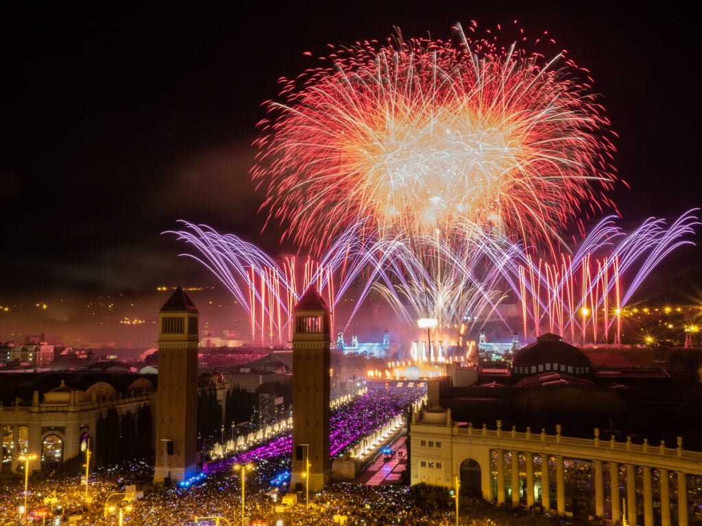 barcelona fireworks