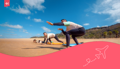person surfing in Buzios