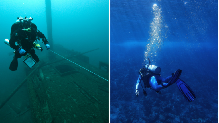 Wreck diving in Malta.