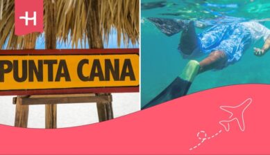 Man diving in Punta Cana