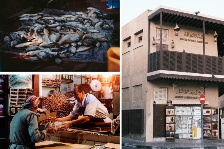 Local markets and shops you can find in Dubai.