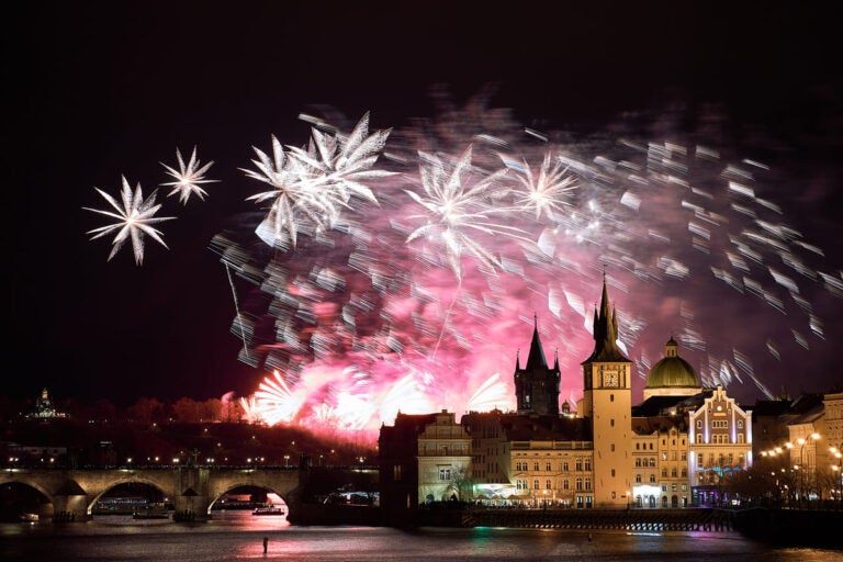 prague fireworks
