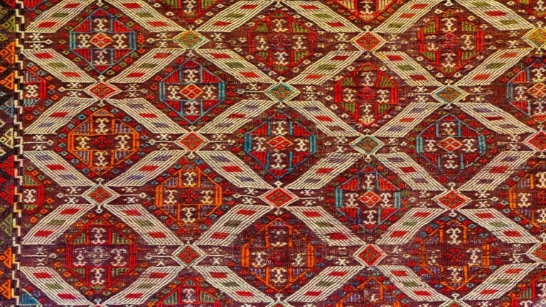 Traditionally-designed rugs in Turkey