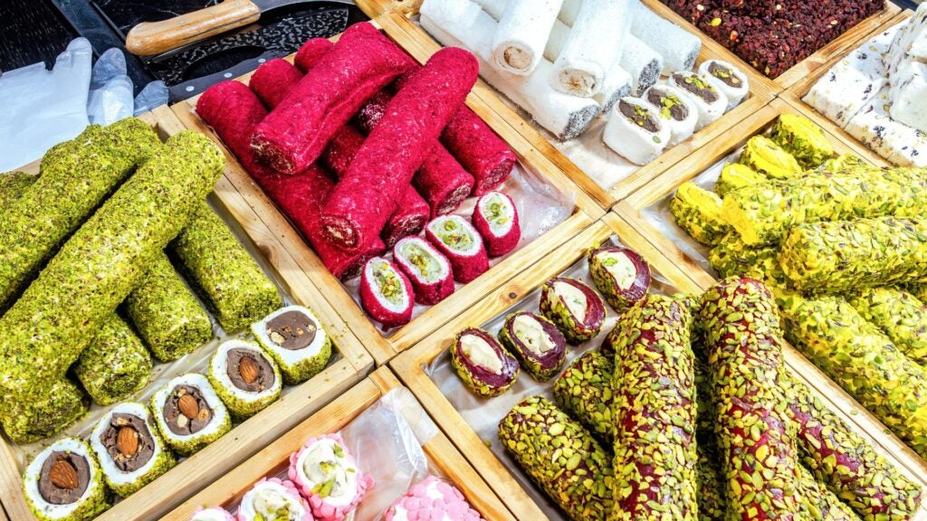 turkish sweets in the Grand Bazaar