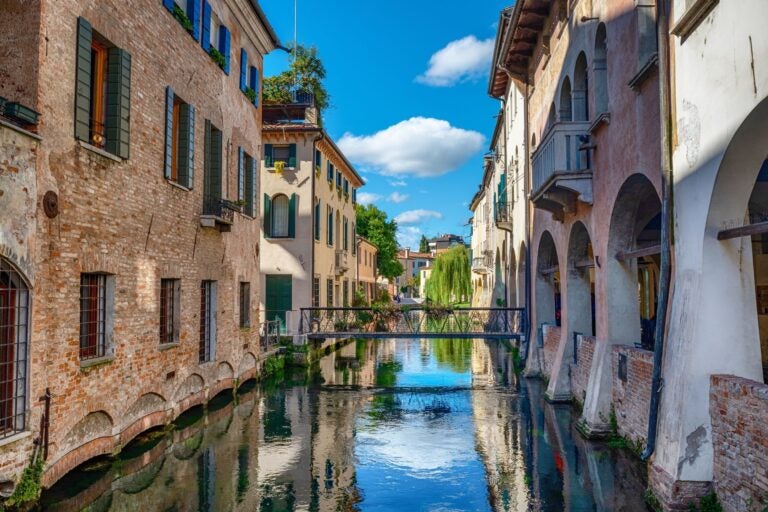 View of the architecture of the city of Treviso