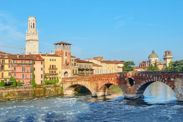 Lakeside view of Verona