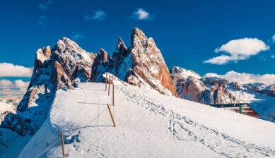 skiing in italy