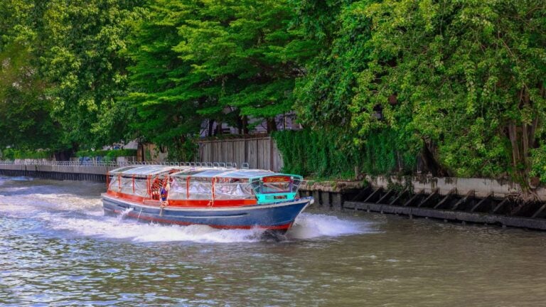 Local river ferry in Thailand