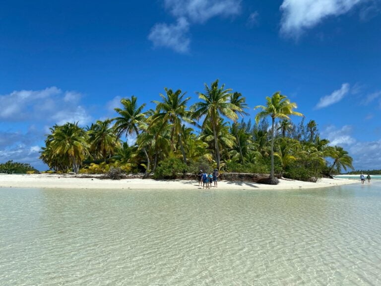 Ocean view of Cook Islands.