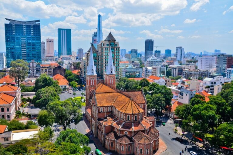 Notre Dame Cathedral in Ho Chi Minh city.