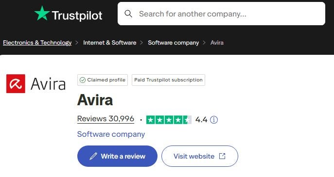 avira phantom vpn reviews on trustpilot. source: trustpilot.