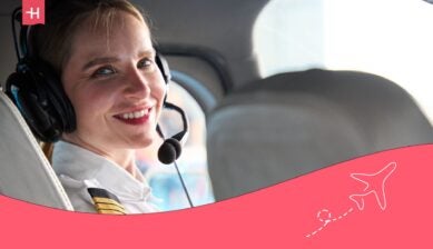 woman pilot in the cockpit - best flight training school in australia