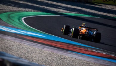 Lando Norris driving during Free Practice at the Italian Grand Prix in Monza