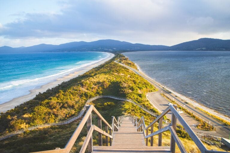 The serene shores of Bruny Island.