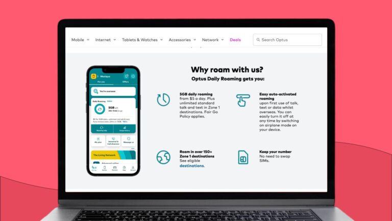 Optus $5 Roaming Pass