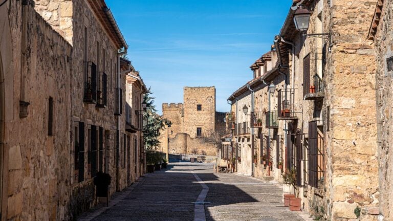old rustic buildings in pedraza