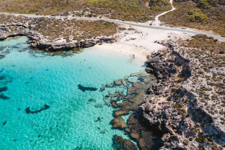 Aerial drone view of Rottnest Island. Source: