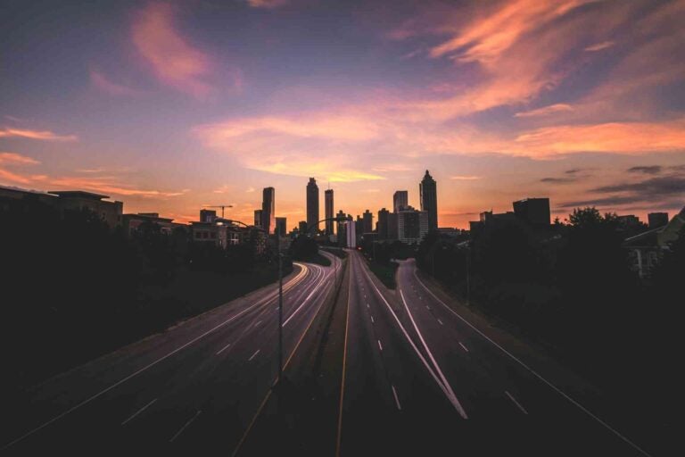 Sunset at Jackson Street Bridge