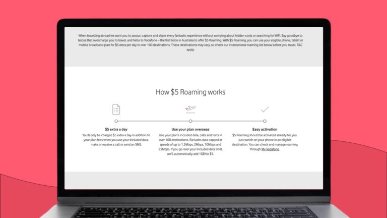 Vodafone $5 roaming for China