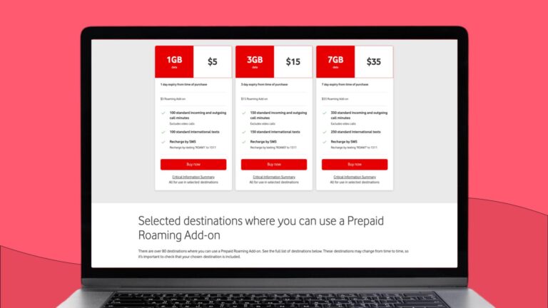 Vodafone prepaid international roaming add-on