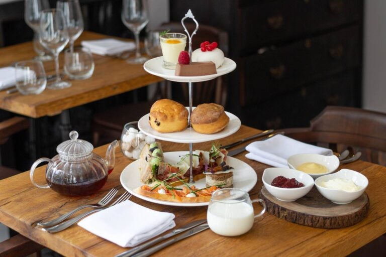 pastries, te, and sweets during afternoon tea in london