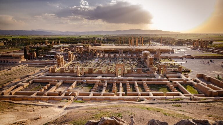 The ancient ruins of Persepolis