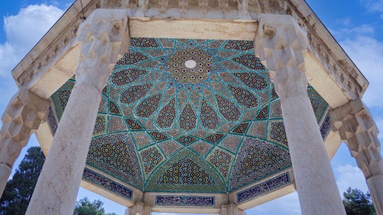 The domed tomb of Hafez in Shiraz