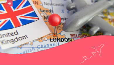 United Kingdom on a map