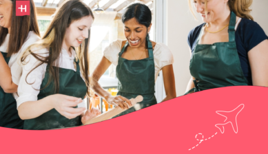 students on a culinary internship