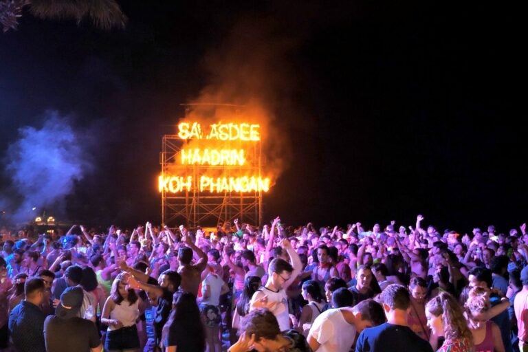 Full moon party in Koh Phangan.