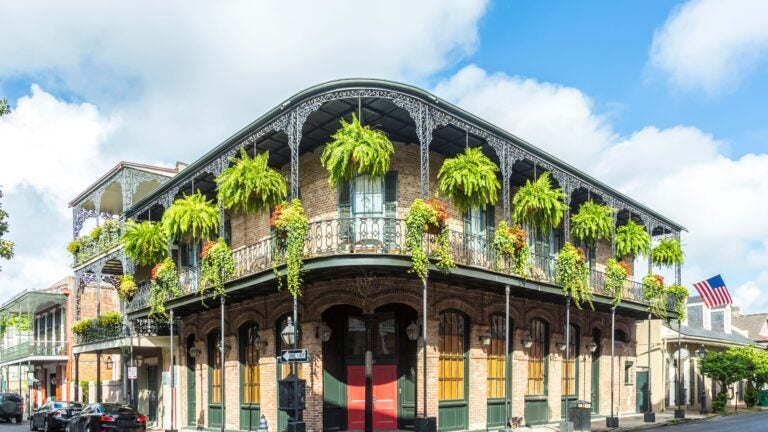 Historic building in the French Quarter of New Orleans