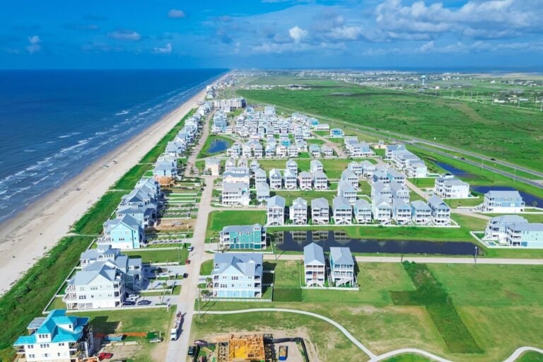 Oceanfront view in Galveston.