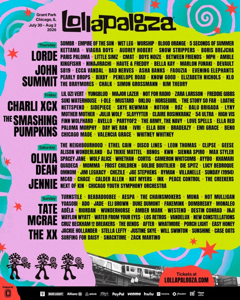 Lollapalooza 2026 lineup