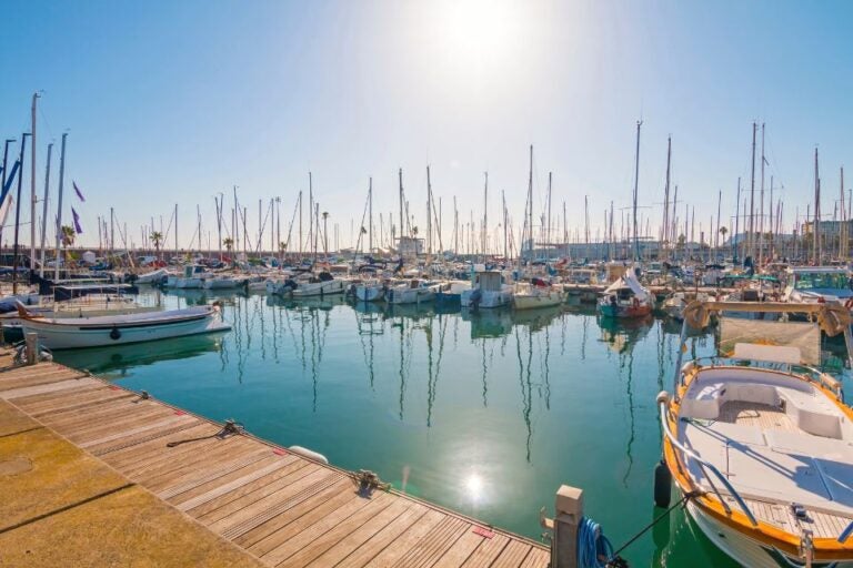 Olympic Port in Barcelona.