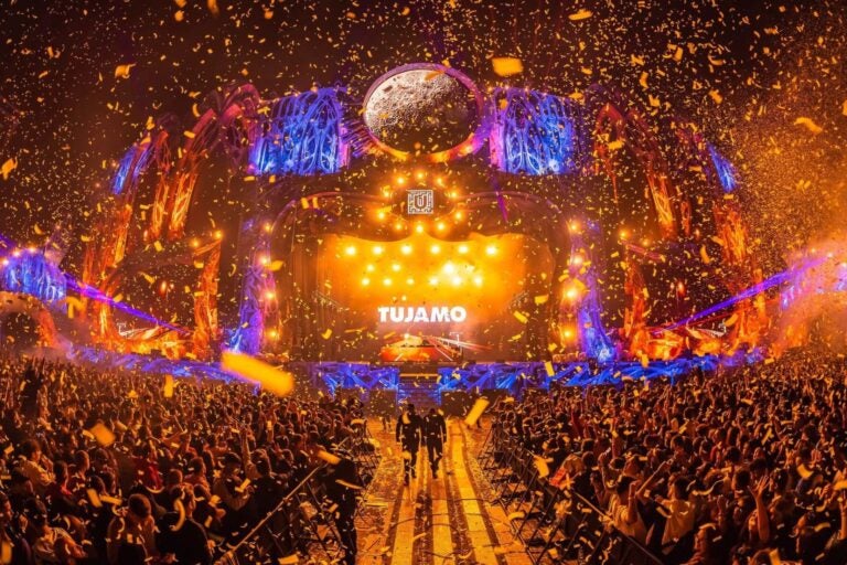 Tujamo performing on the main stage at Untold Festival