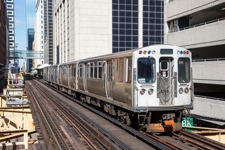 Chicago Metro train.