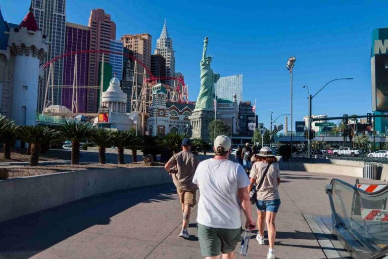 Las Vegas Strip on foot