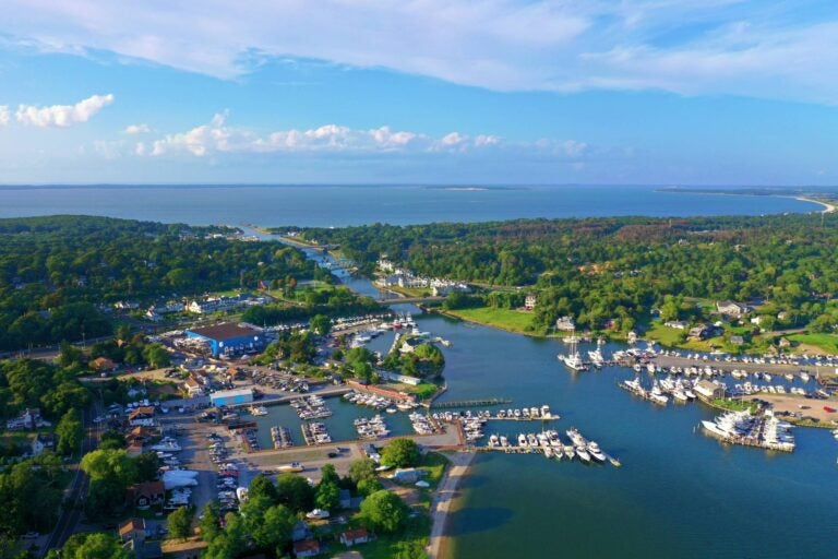 the hamptons seen from above