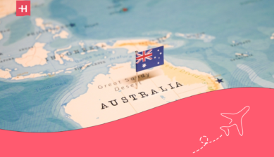 map australia flag