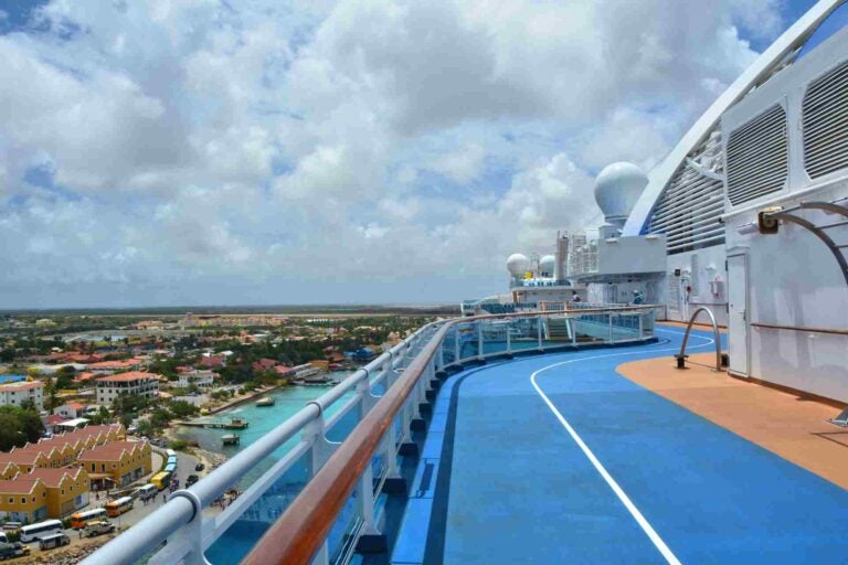 Jogging track on Royal Princess cruise