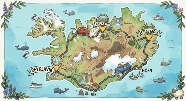 road trip on ring road iceland